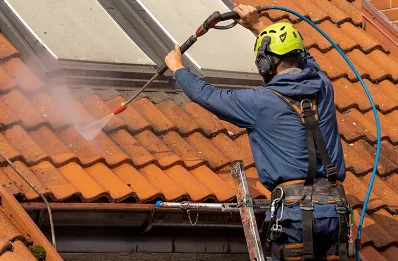 Démoussage et hydrofuge de toiture au Vaumain